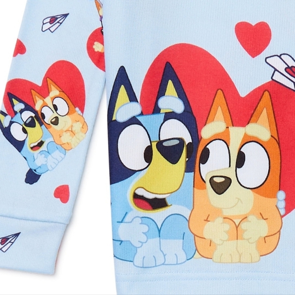 Bluey Valentines Pajamas